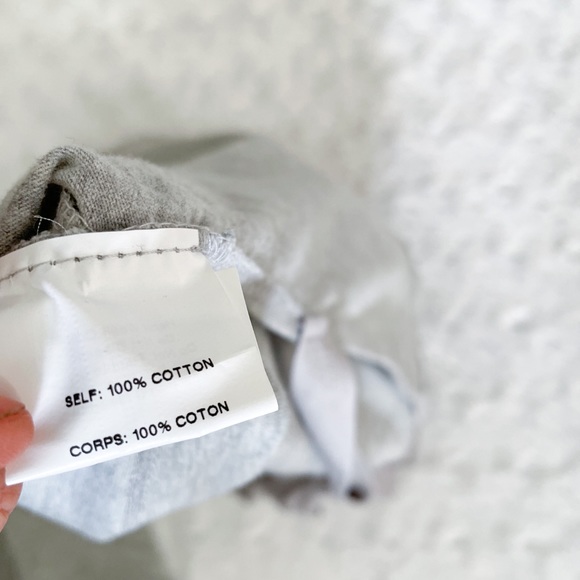 NWT-LUSH Grey Open Square Tie Back Wide Sleeve Top - Picture 8 of 12